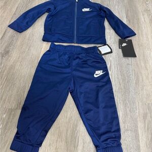 Nike Kids Navy Blue Sweatpants & Jacket Set